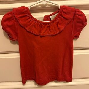 TBBC Ramona Ruffle shirt in Richmond red